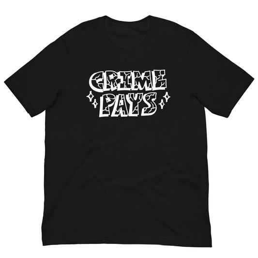 Crime pays t-shirt black