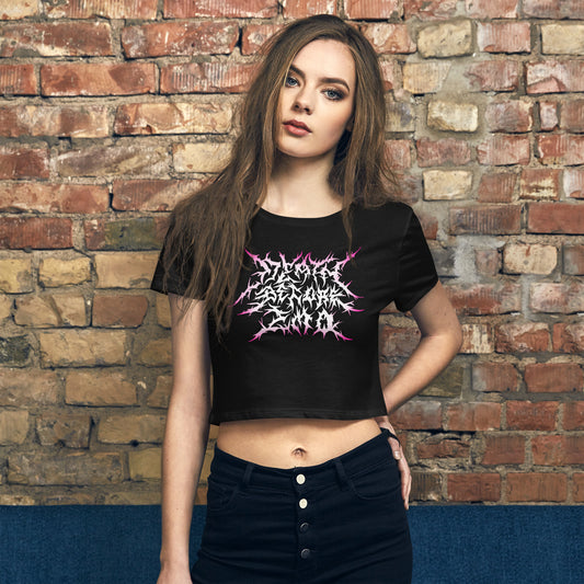 DBE Crop T-shirt Black/Pinky