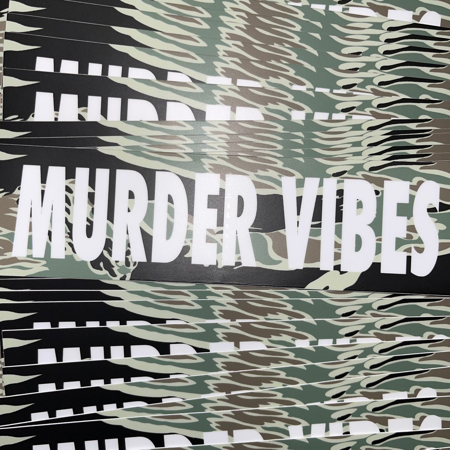 Murder Vibes Tiger Stripe sticker